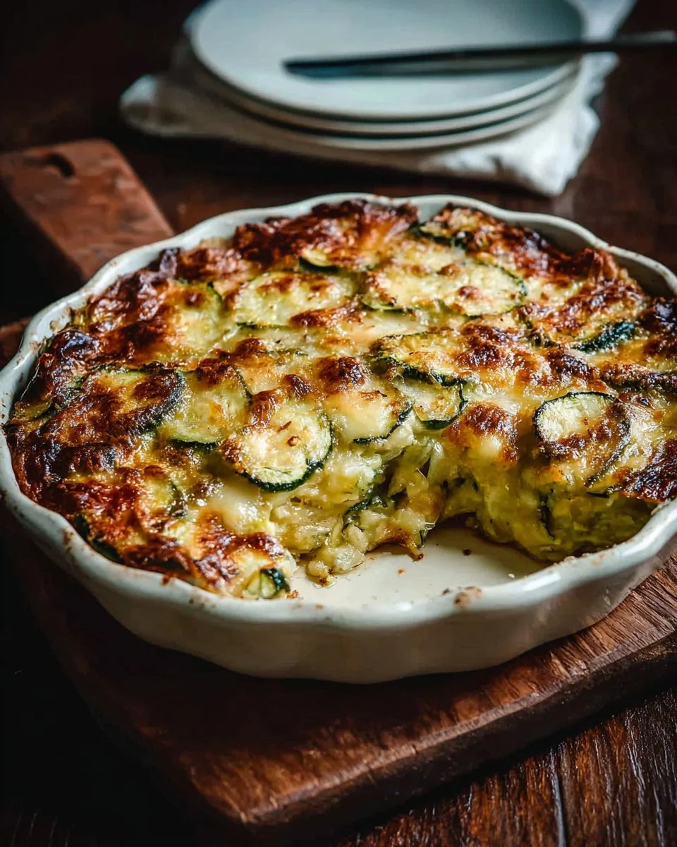 Gratin de Courgettes Italien plat savoureux et réconfortant