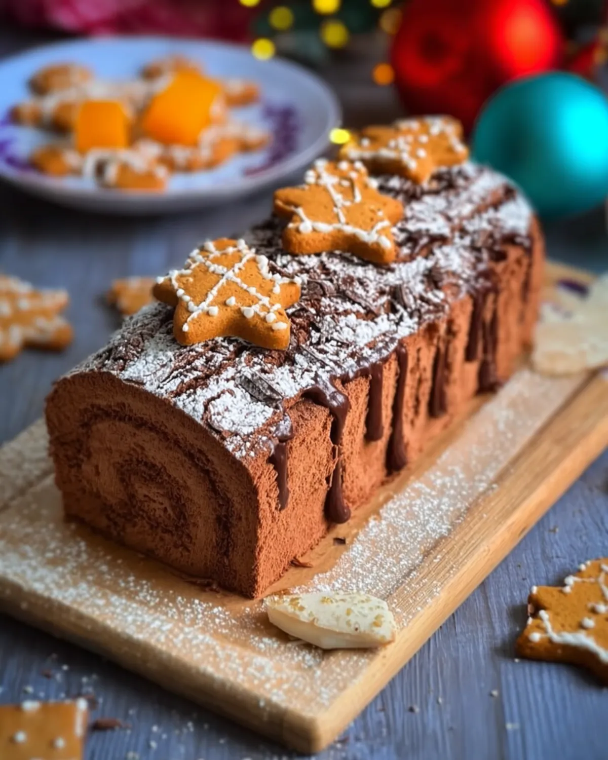 Bûche au chocolat & pain d’épices