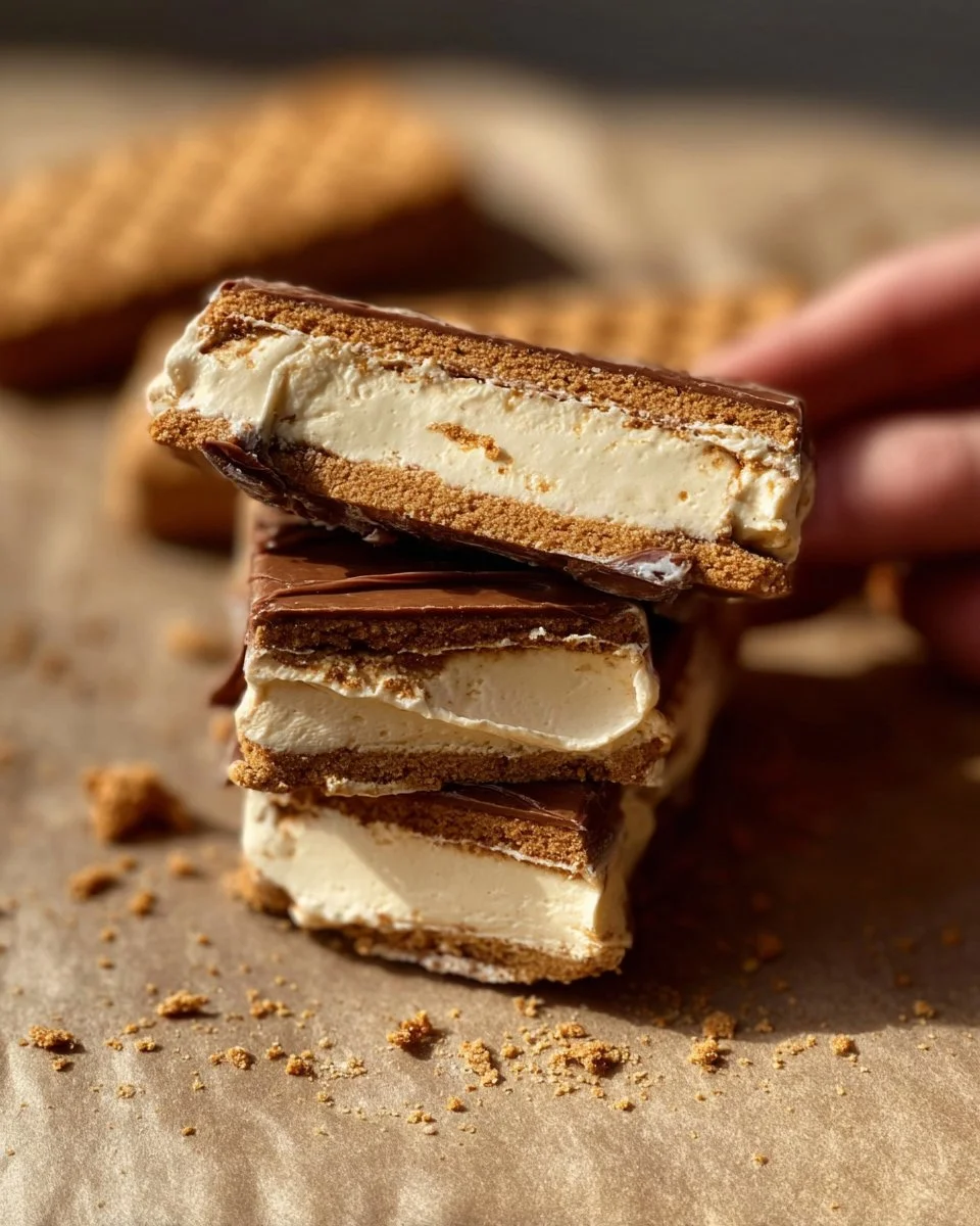 Barres glacées au spéculoos maison sans sorbetière