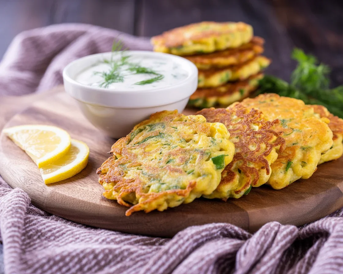 Recette de beignets de courgettes croustillants avec des herbes fraîches