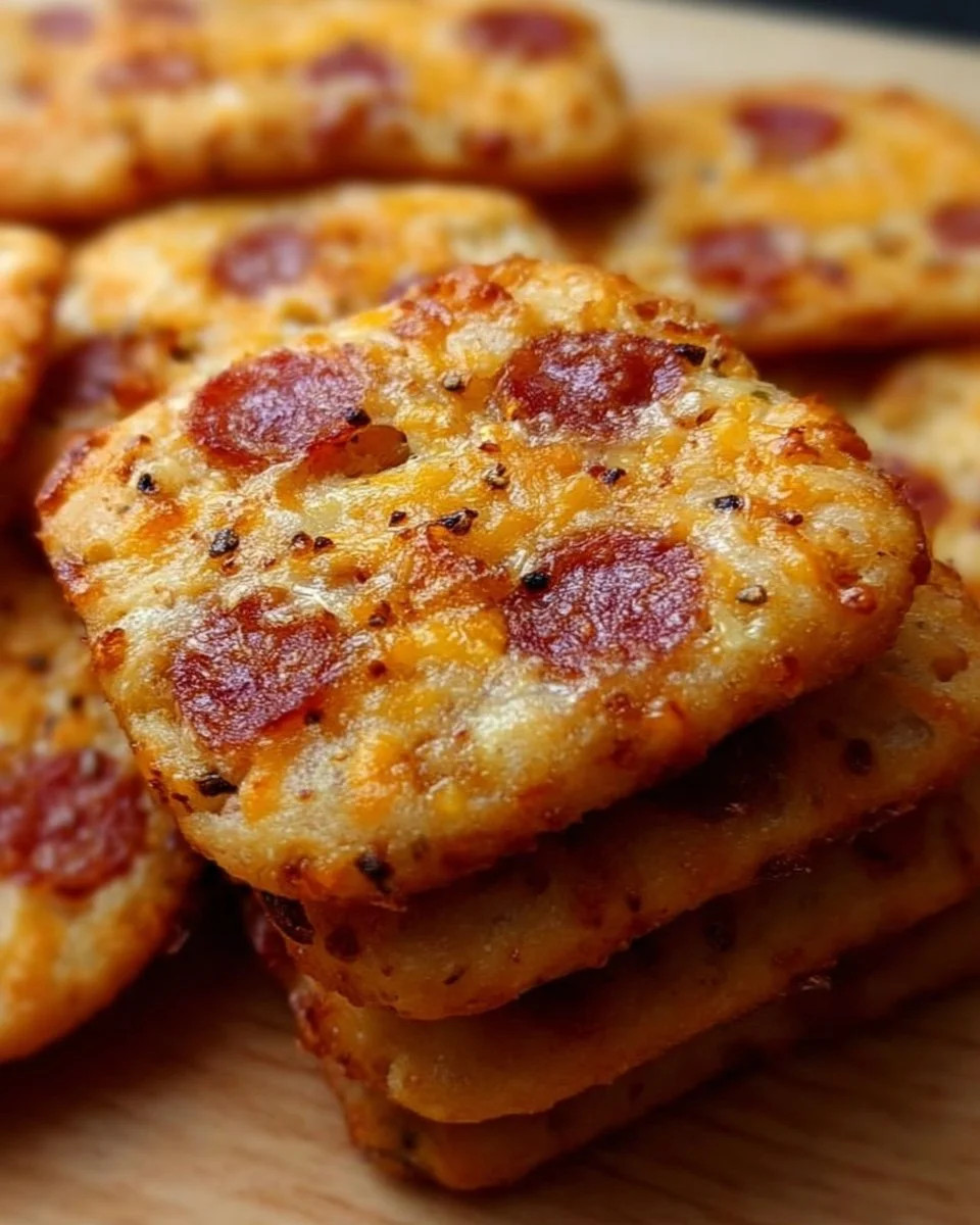 Biscuits apéritifs au chorizo et emmental, idéals pour un apéritif réussi