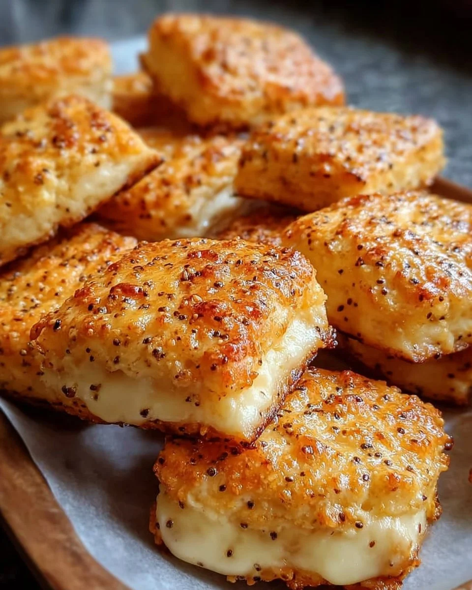 Biscuits apéro moutarde et comté, croustillants et savoureux pour vos apéritifs.