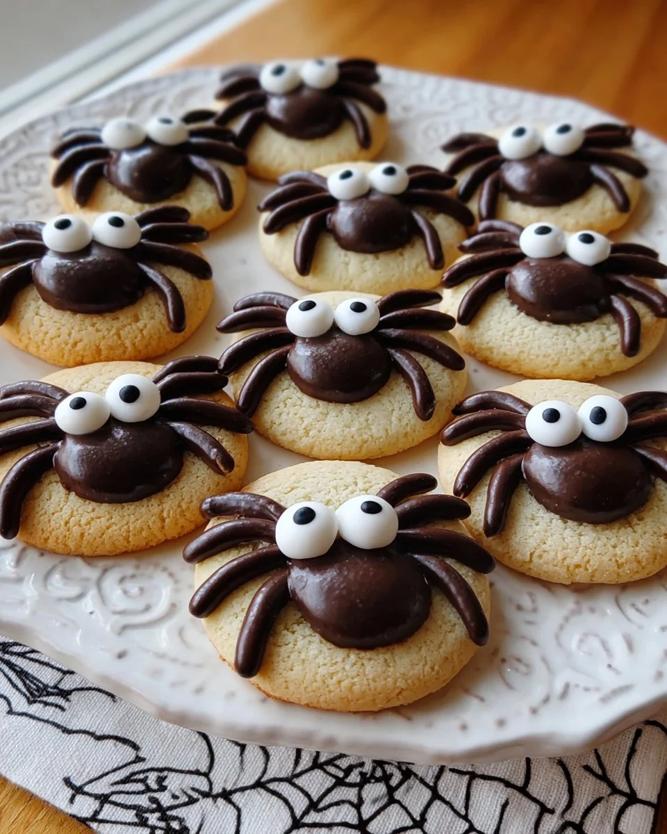 Cookies Araignées Halloween décorés, parfaits pour la fête d'Halloween