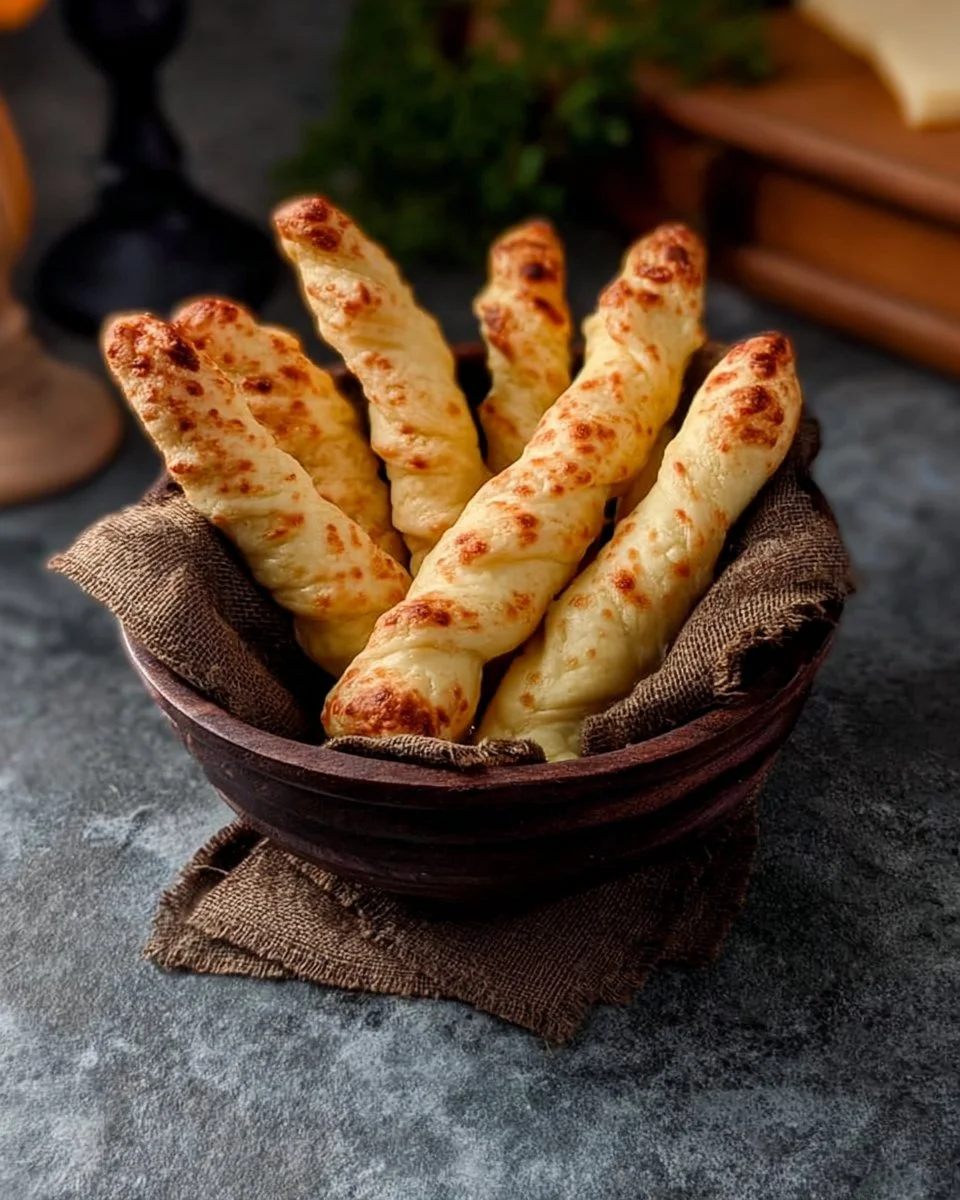 Recette de Doigts de Sorcière au Fromage, une collation d'Halloween