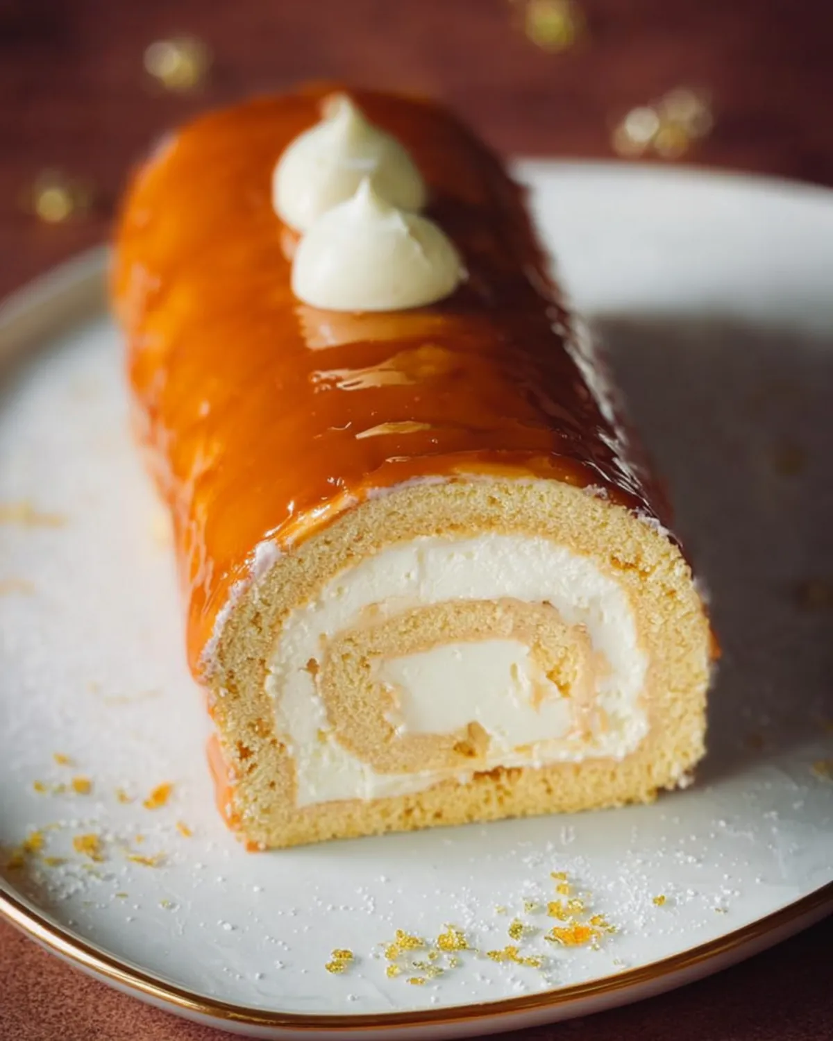 Bûche Équinoxe Vanille Caramel