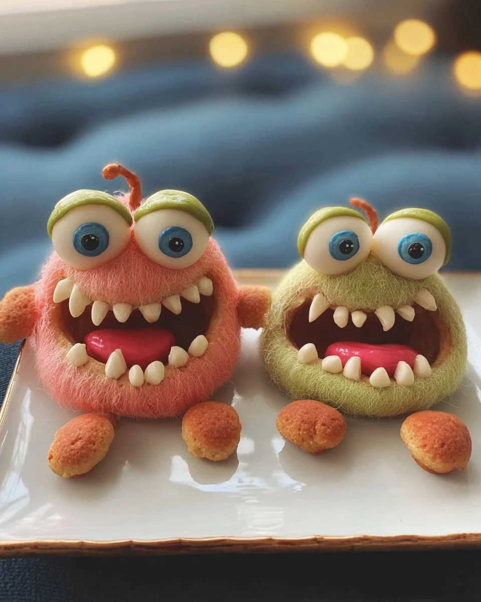 Illustration de petits monstres mignons et amusants.