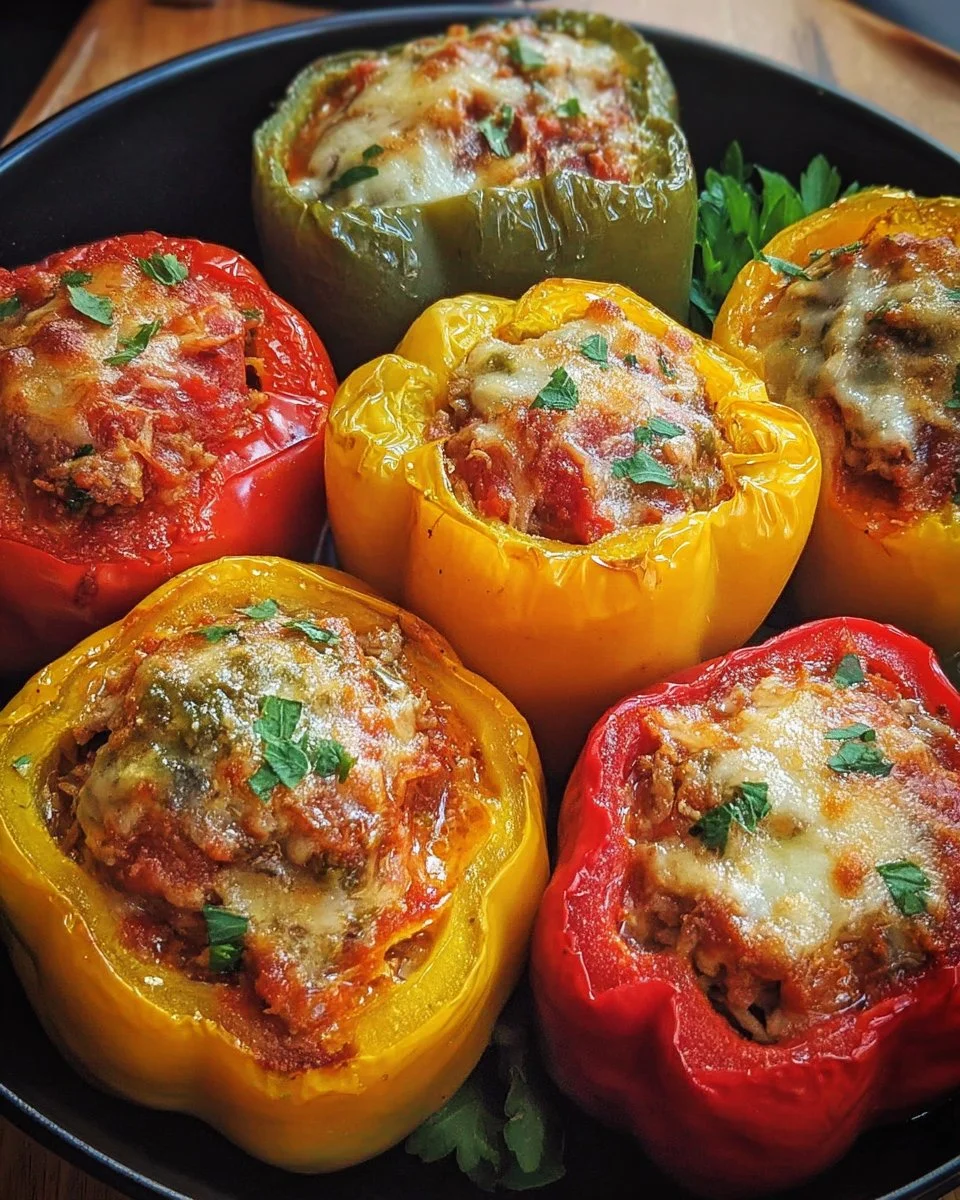 Recette de poivrons farcis faciles avec des ingrédients frais