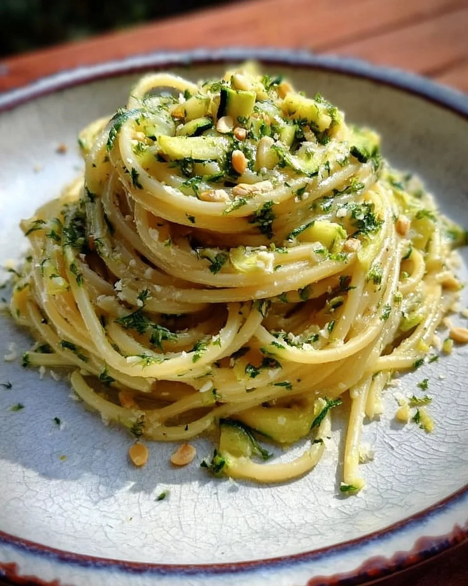 Spaghetti à la Crème de Courgette, un plat savoureux et crémeux