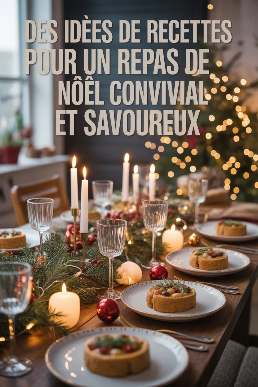 Des idées de recettes pour un repas de Noël convivial et savoureux
