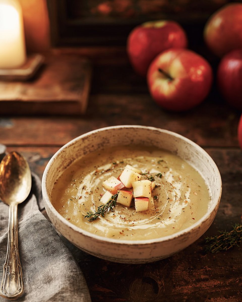 Soupe de pommes réconfortante