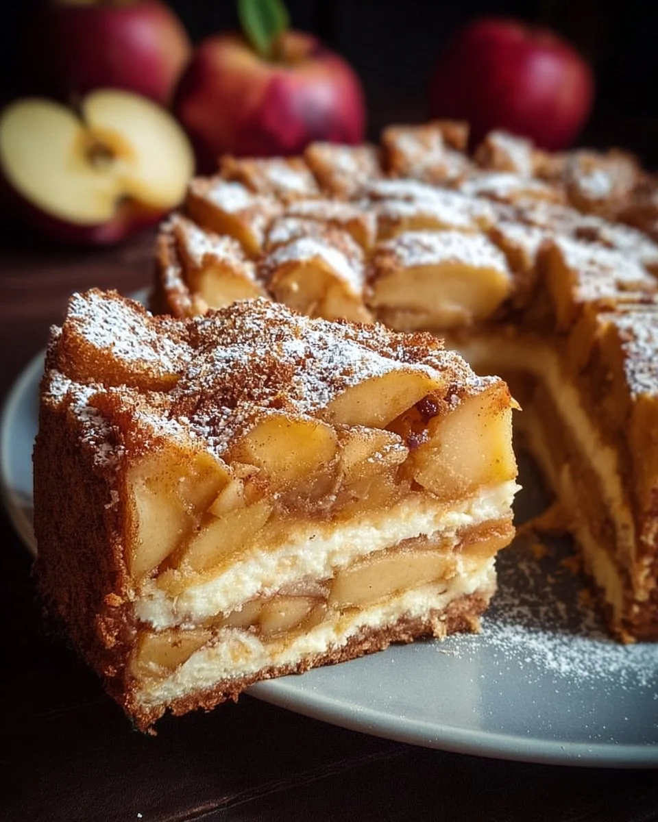 Gâteau aux pommes sans sucre, gluten ni lactose, savoureux et sain