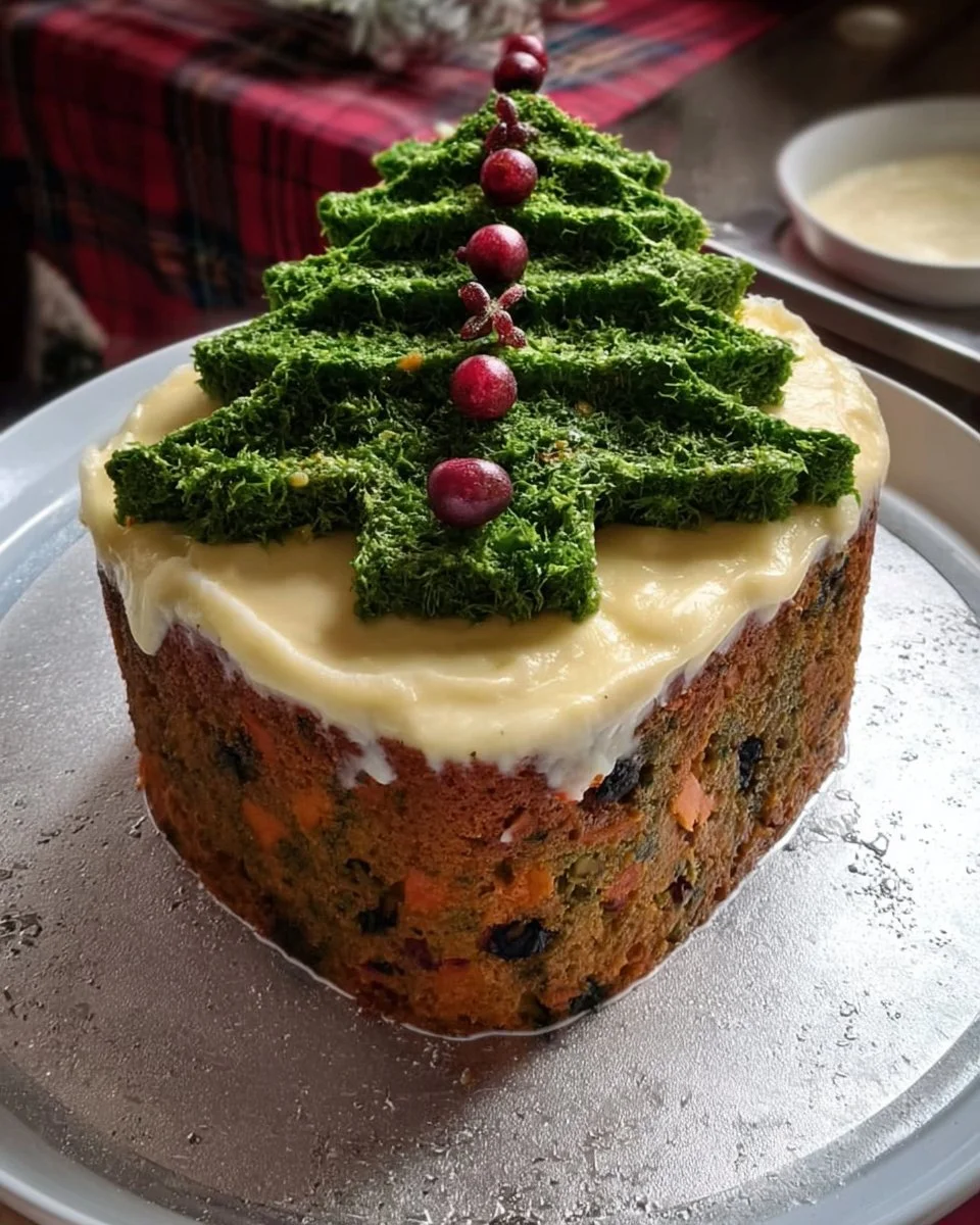 Recette de cake salé de Noël aux ingrédients délicieux et festifs