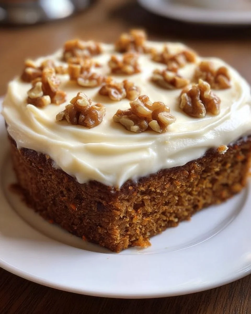 Gâteau à la carotte sans gluten, délicieux et moelleux, prêt à déguster.