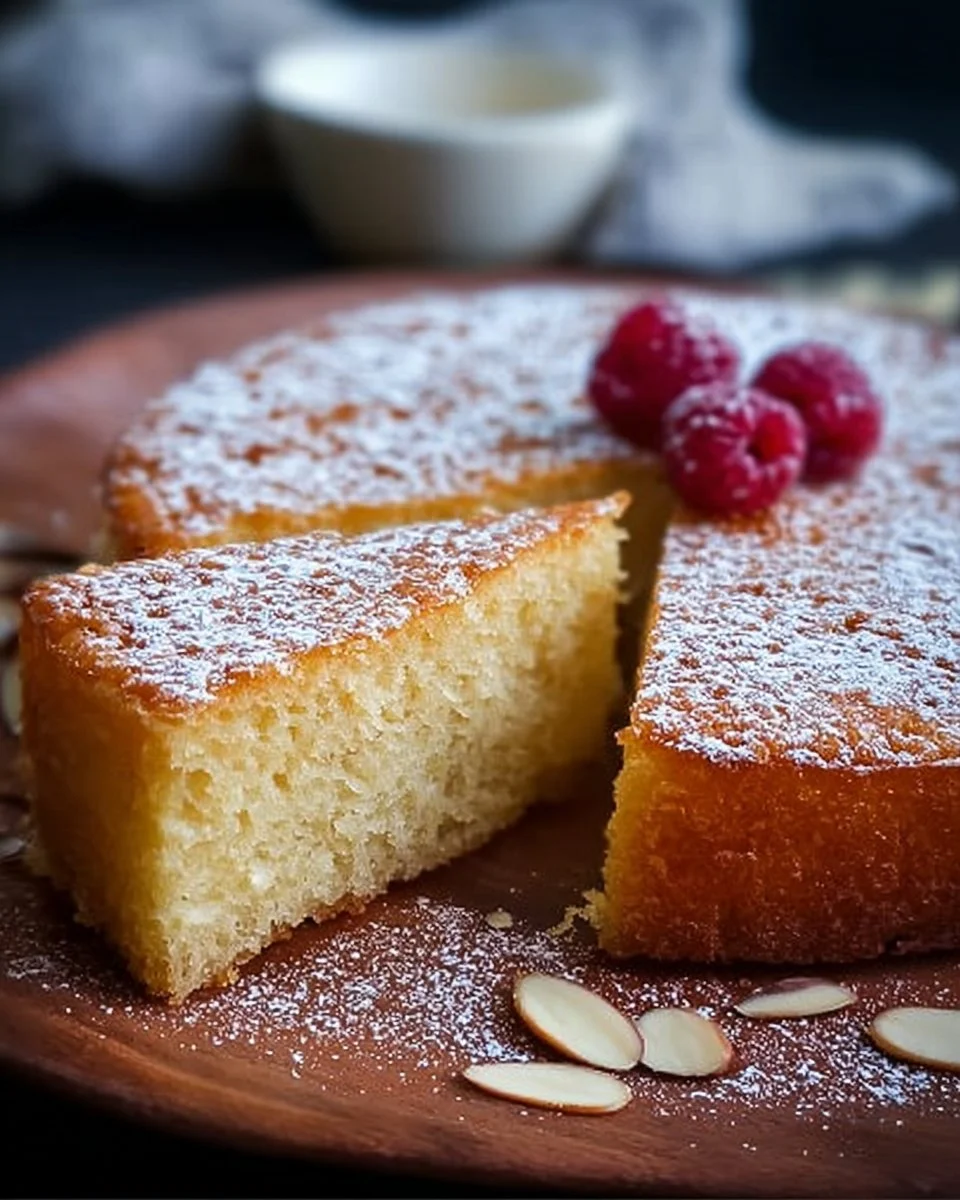 Gâteau Fondant Amandes, une délicieuse pâtisserie moelleuse aux amandes