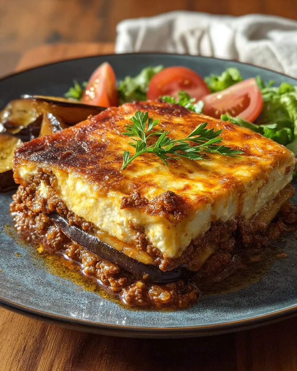Moussaka Grecque simplifiée, un plat traditionnel aux saveurs authentiques.