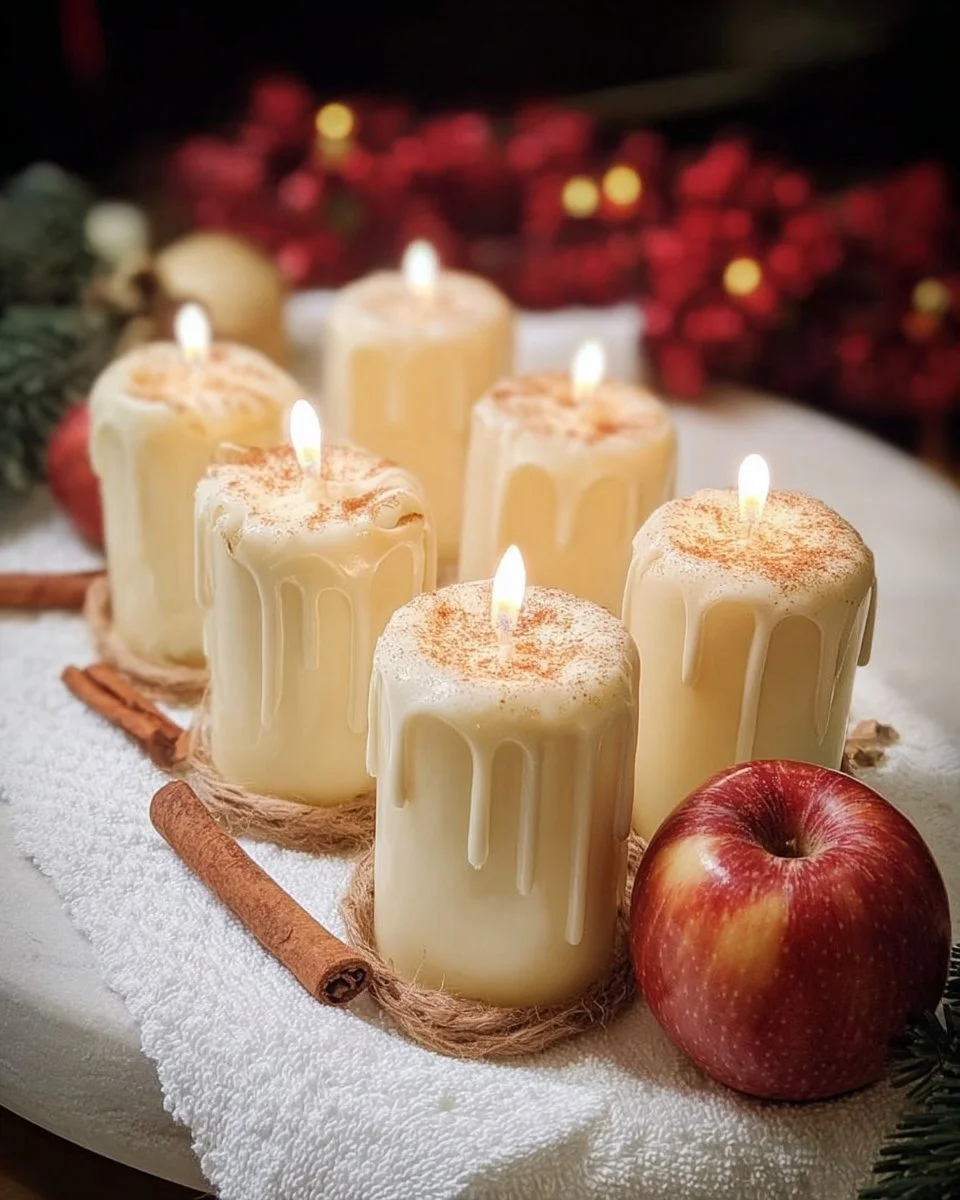 Recette bougies de Noël charlotte aux pommes à la Chefclub