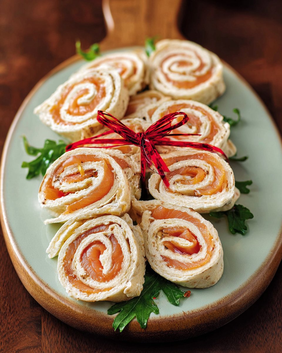 Sandwichs roulés au saumon fumé