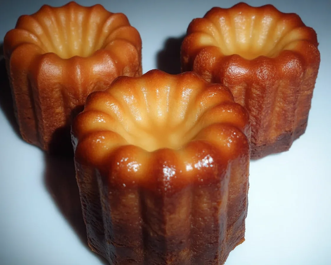 Recette traditionnelle de cannelés bordelais avec lait, œufs et vanille.