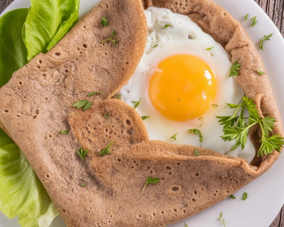 Recette galette bretonne complète avec œuf, jambon et fromage en vidéo