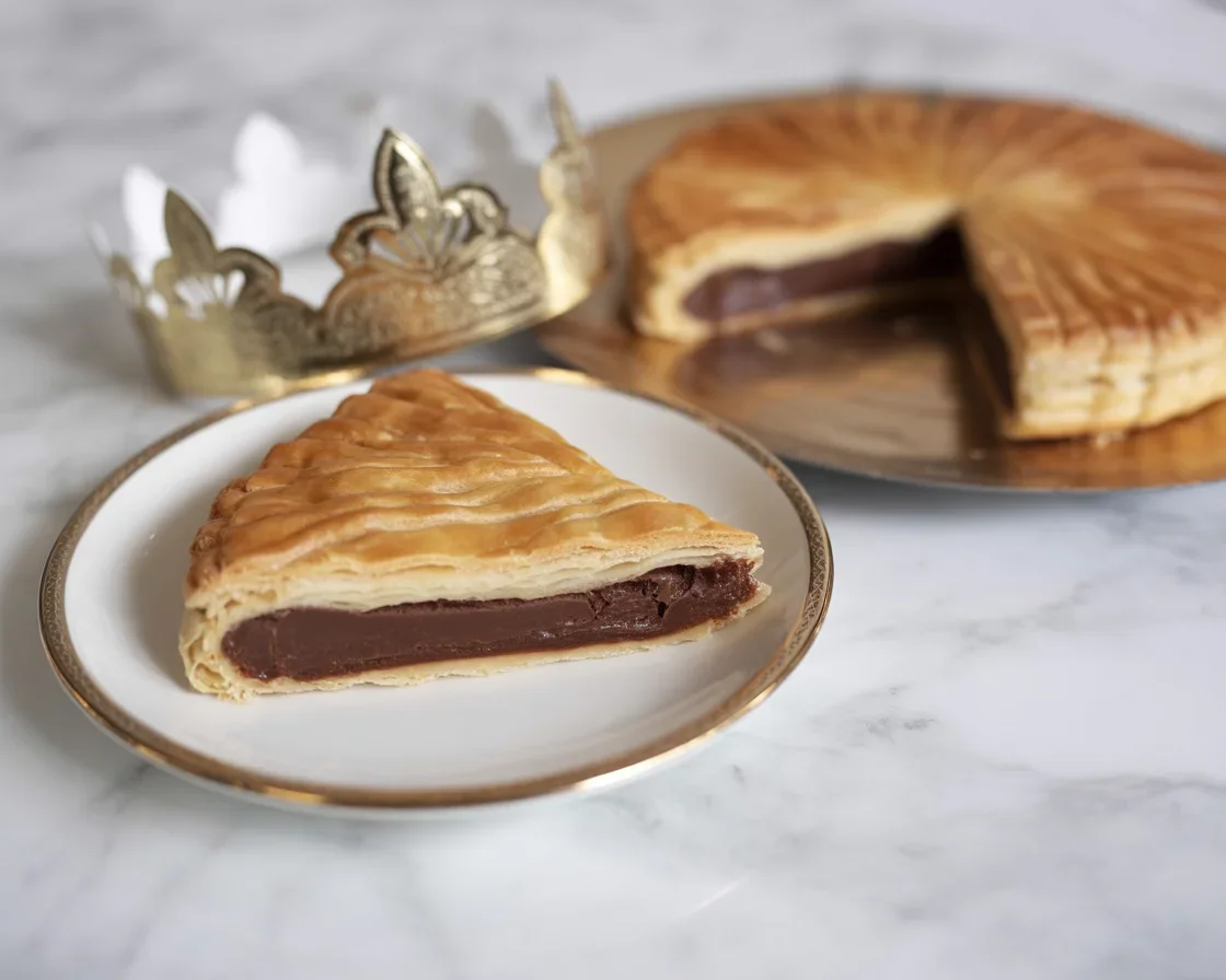 Recette de galette des Rois à la frangipane avec des ingrédients traditionnels.