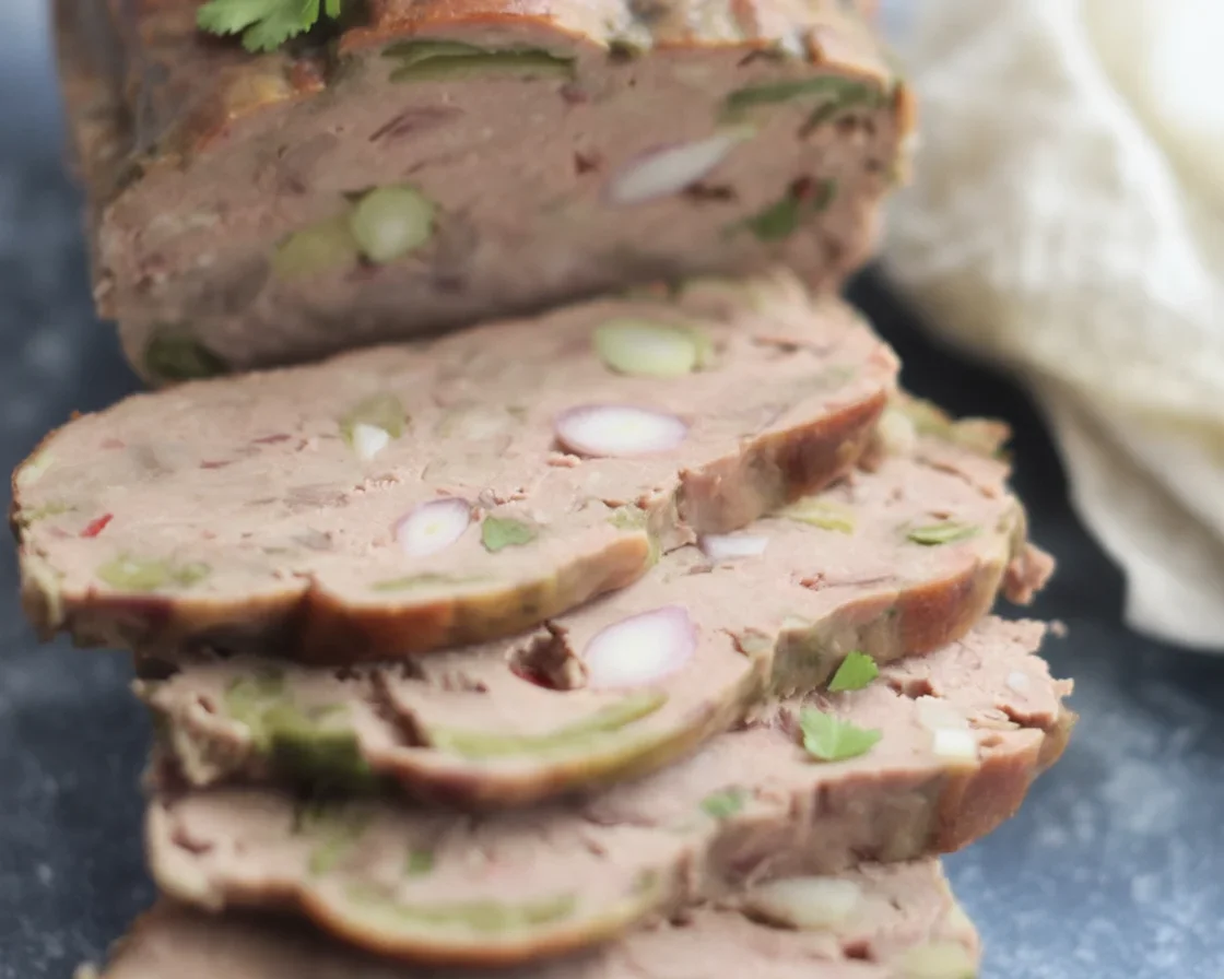 Recette de terrine de campagne authentique avec viande de porc et assaisonnement traditionnel.
