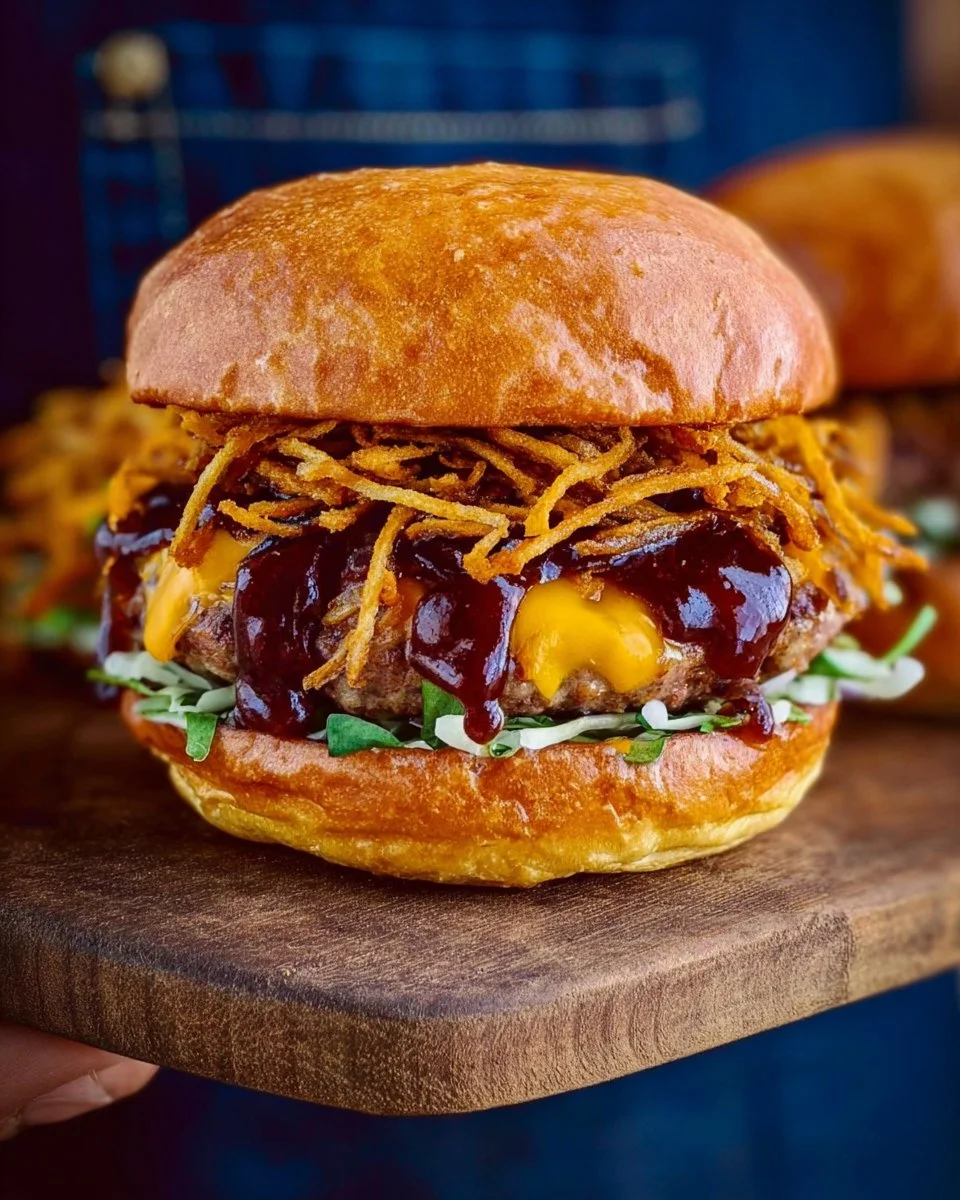 Smash burgers croustillants avec sauce barbecue délicieuse