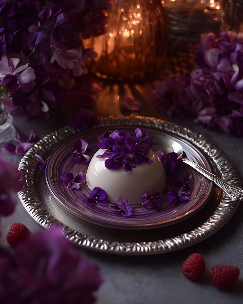 Panna Cotta à la violette