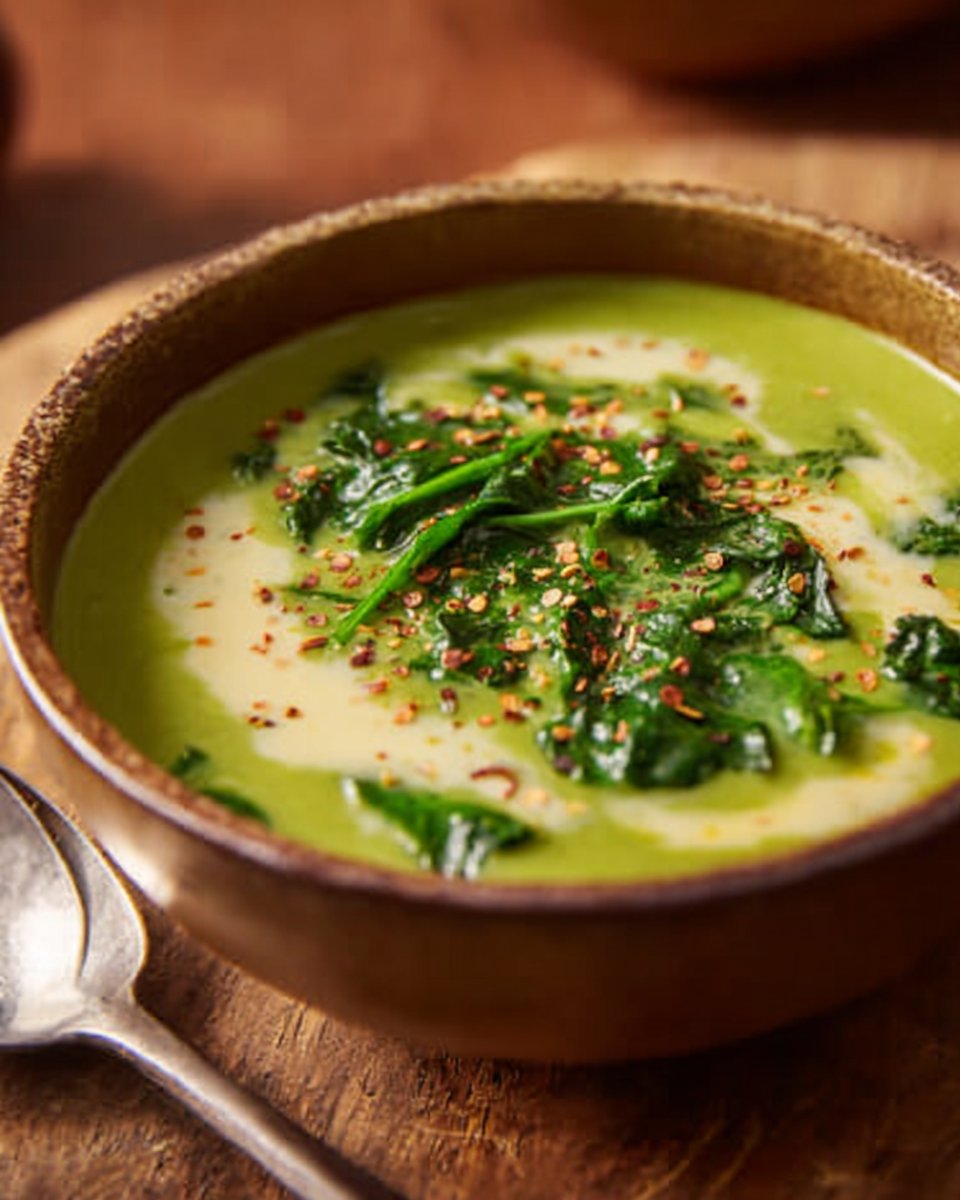 Velouté aux fanes de radis