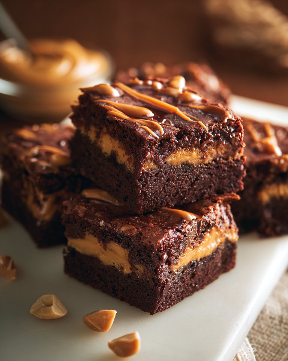 Brownies au beurre de cacahuète