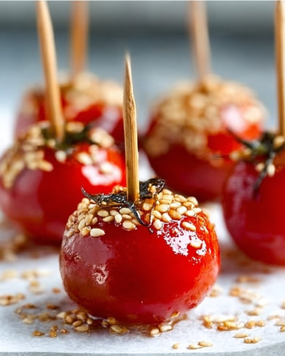 Aperitif Tomatoes with Sesame