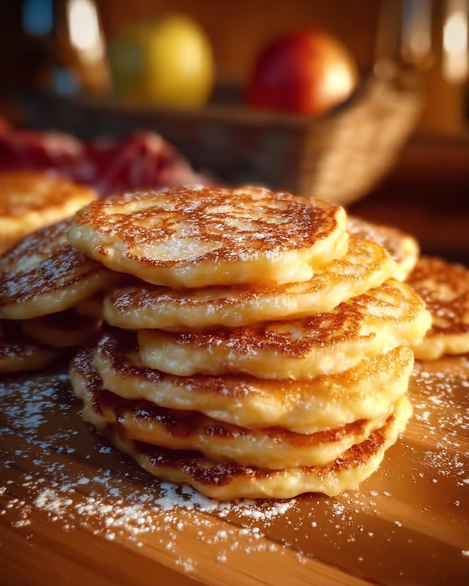 Pancakes aux Pommes Moelleux et Faciles