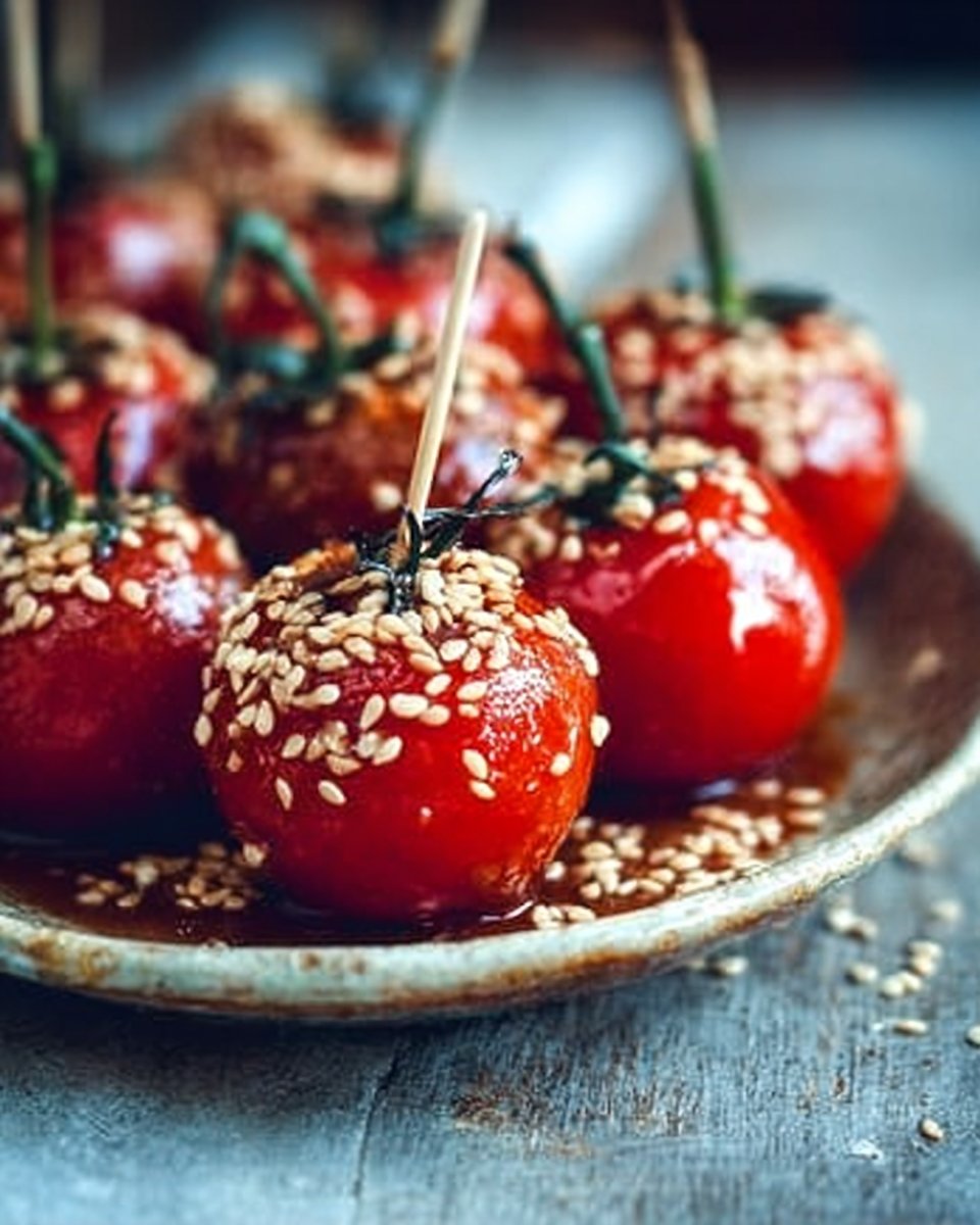 Aperitif Tomatoes with Sesame