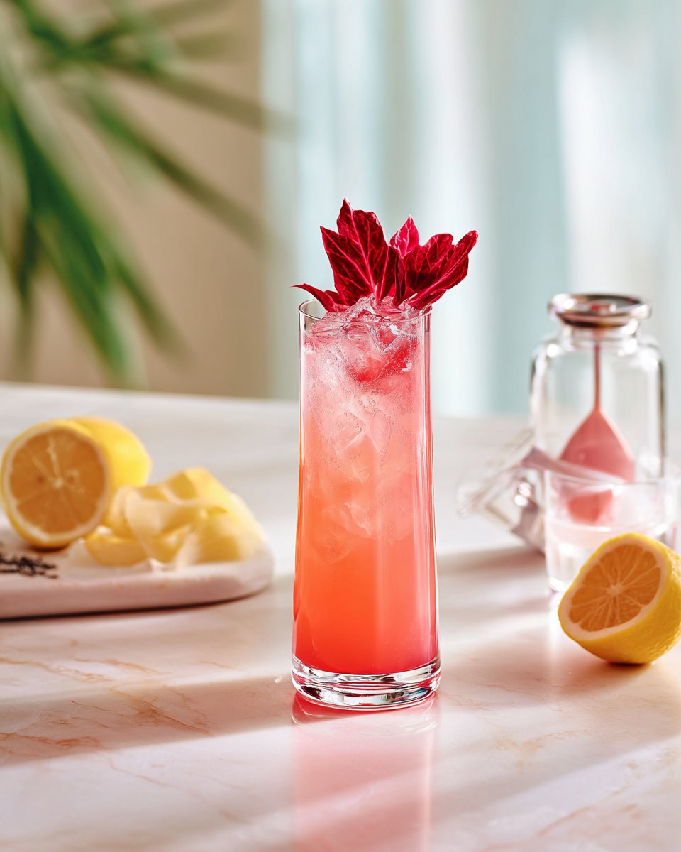 Mocktail tonic au radicchio | RICARDO