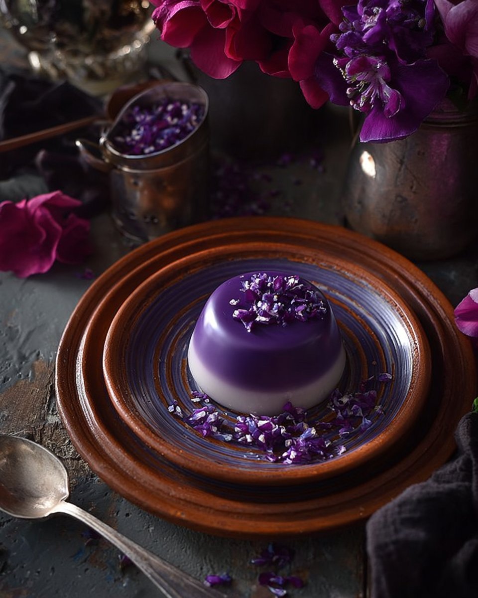 Panna Cotta à la violette