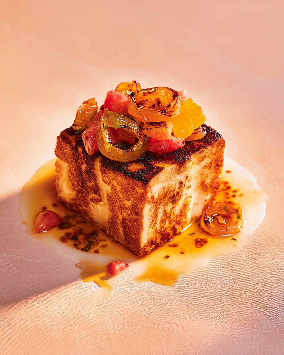 Cubes de pain perdu, sauce aux pommes et au brandy | RICARDO