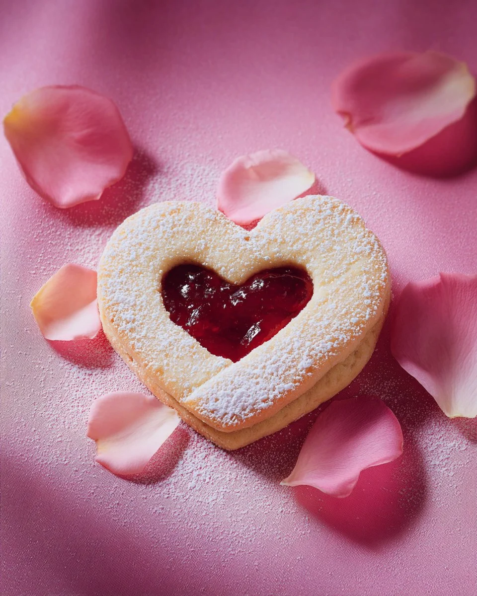 Biscuits à la confiture fraîchement préparés, idéaux pour le goûter.