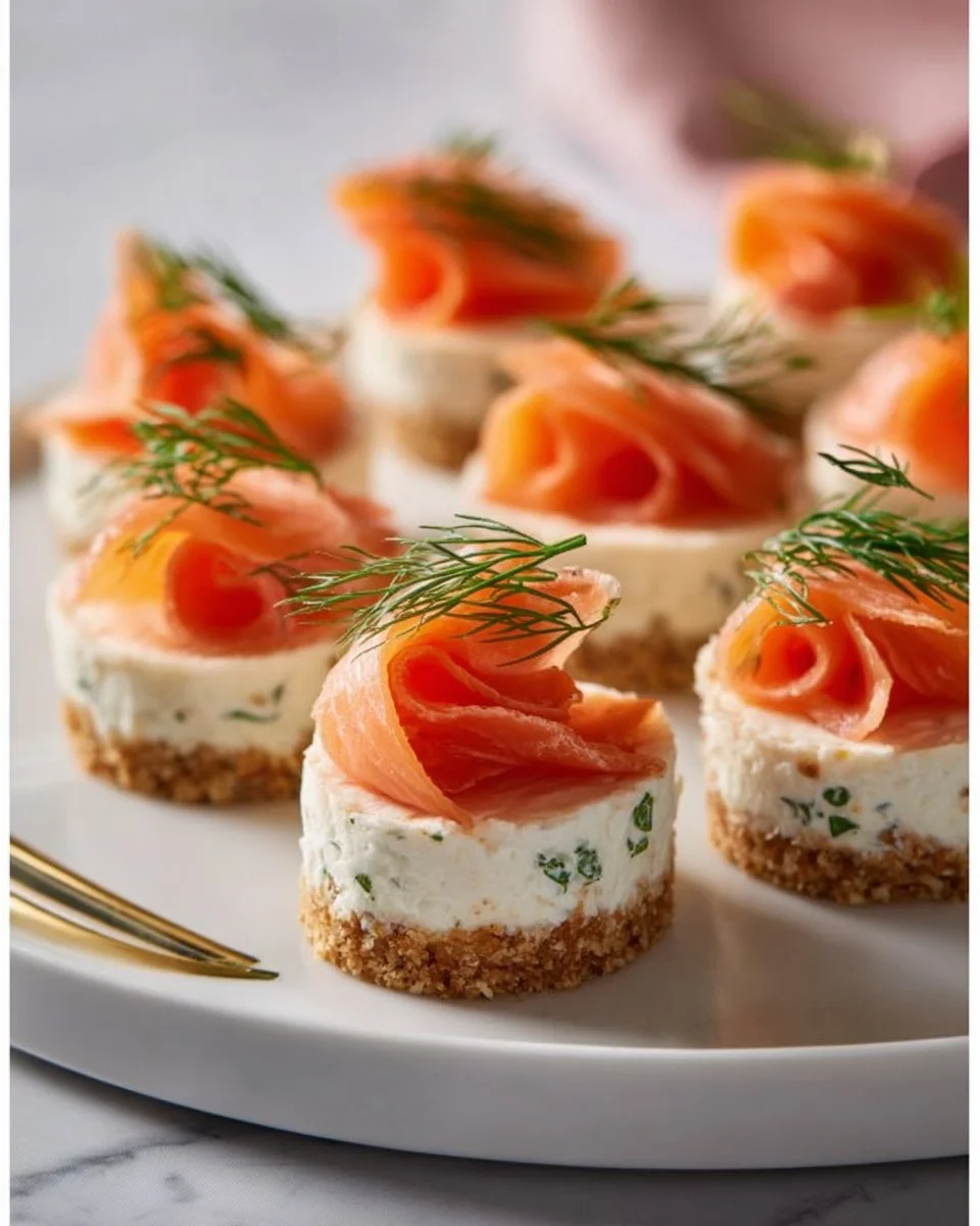 Cheesecake salé au saumon fumé, une délicieuse entrée créative.