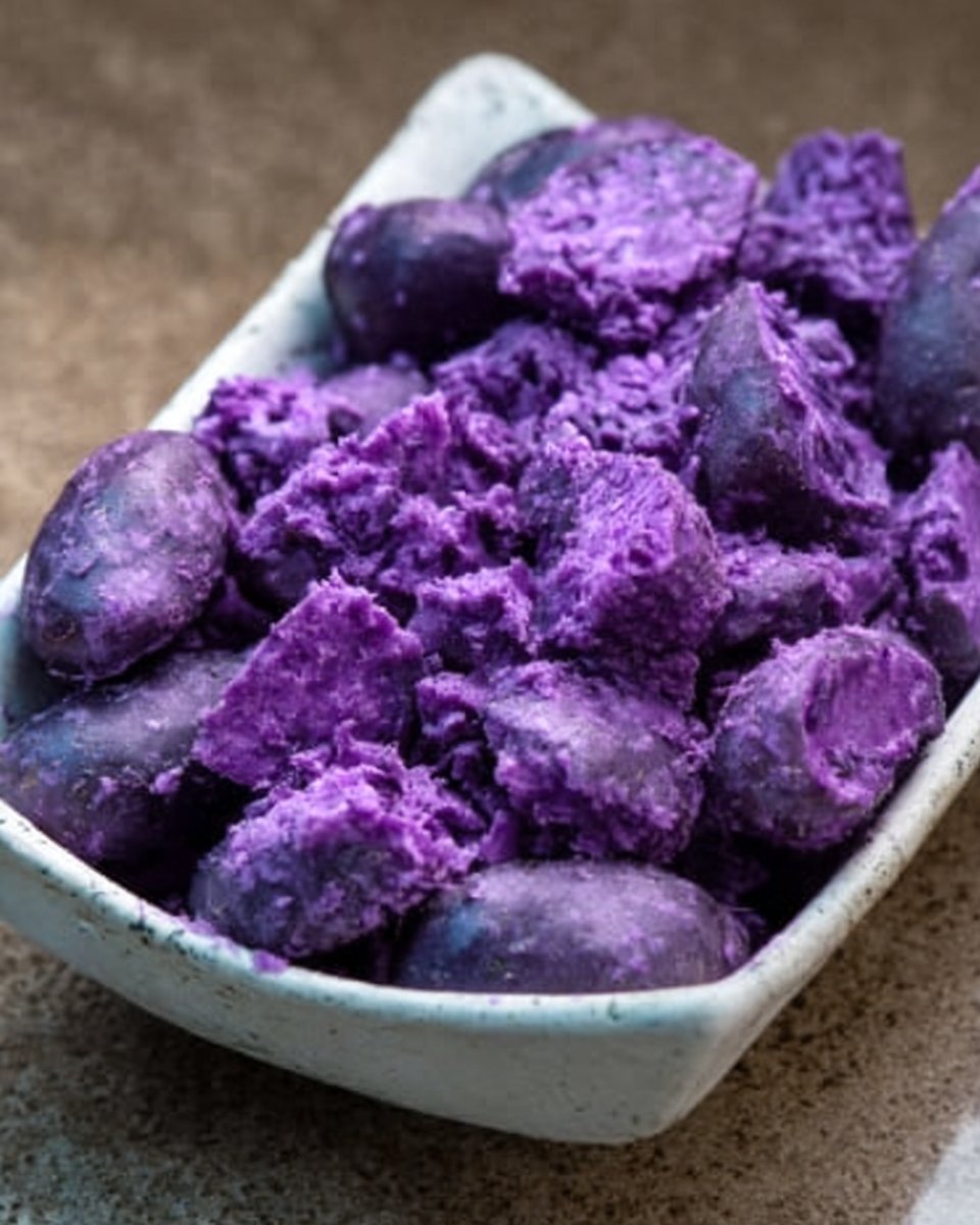 Comment cuisiner la pomme de terre violette « vitelotte »
