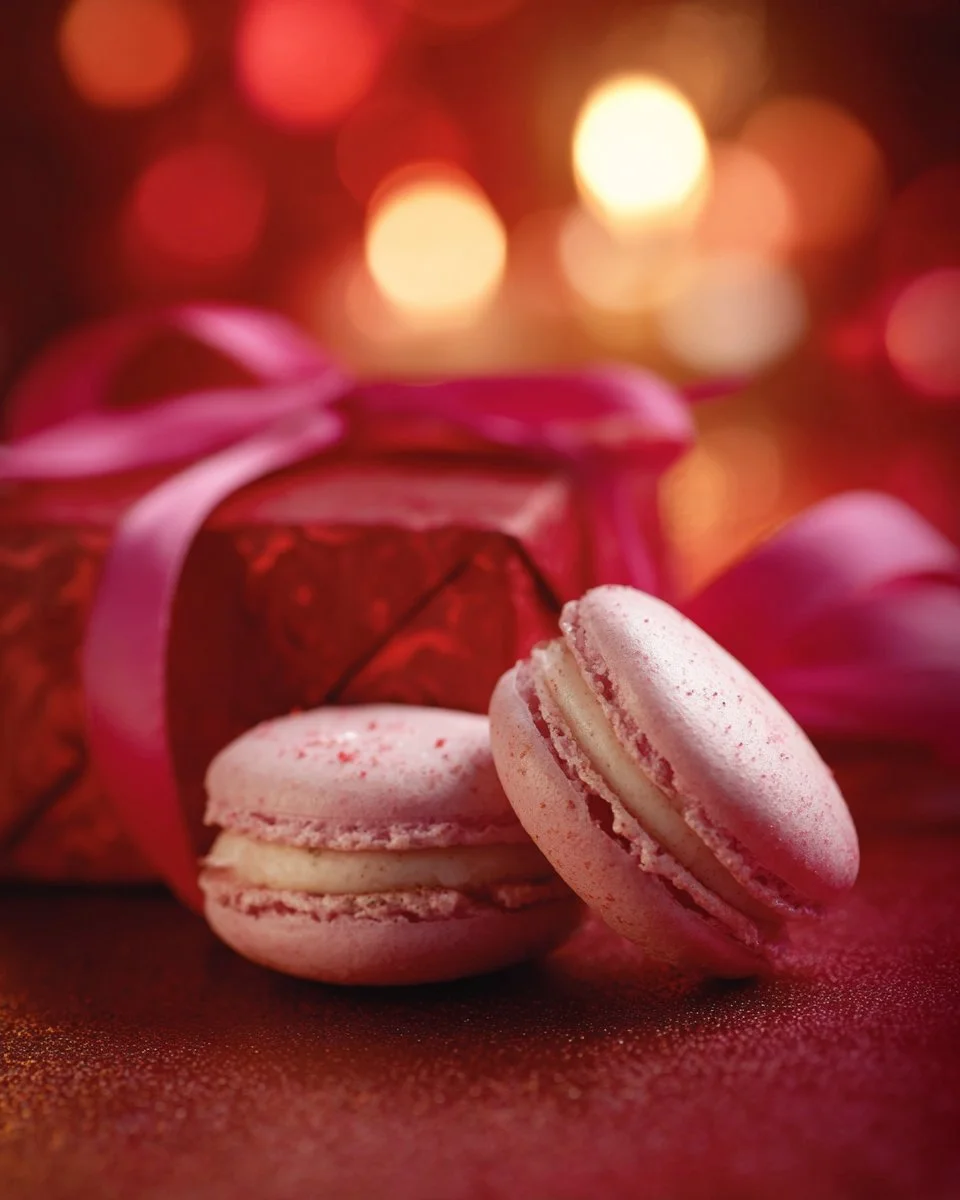 Macarons rose bonbon de RICARDO, délicieuses douceurs sucrées.