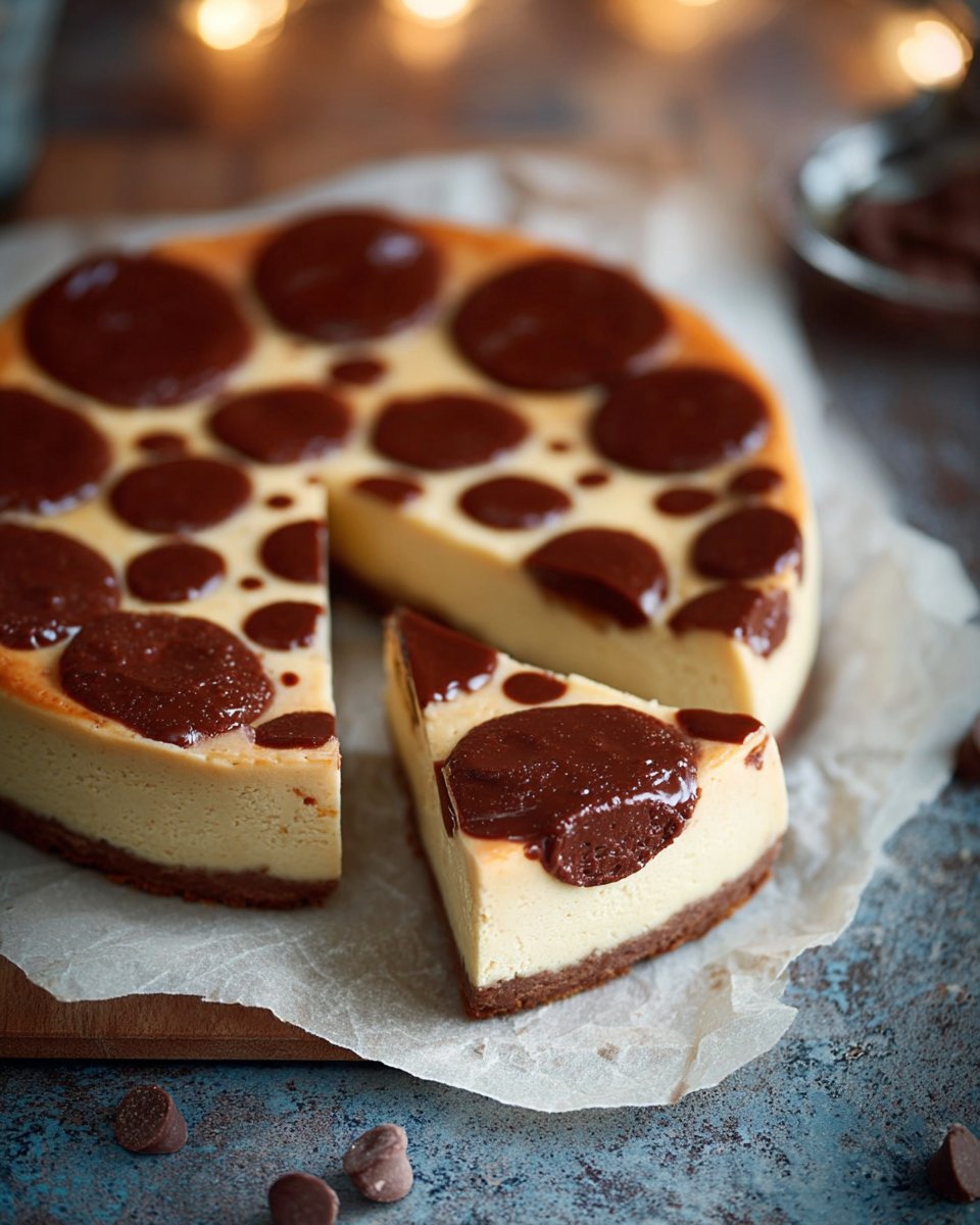 Cheesecake Polka Dot au Chocolat