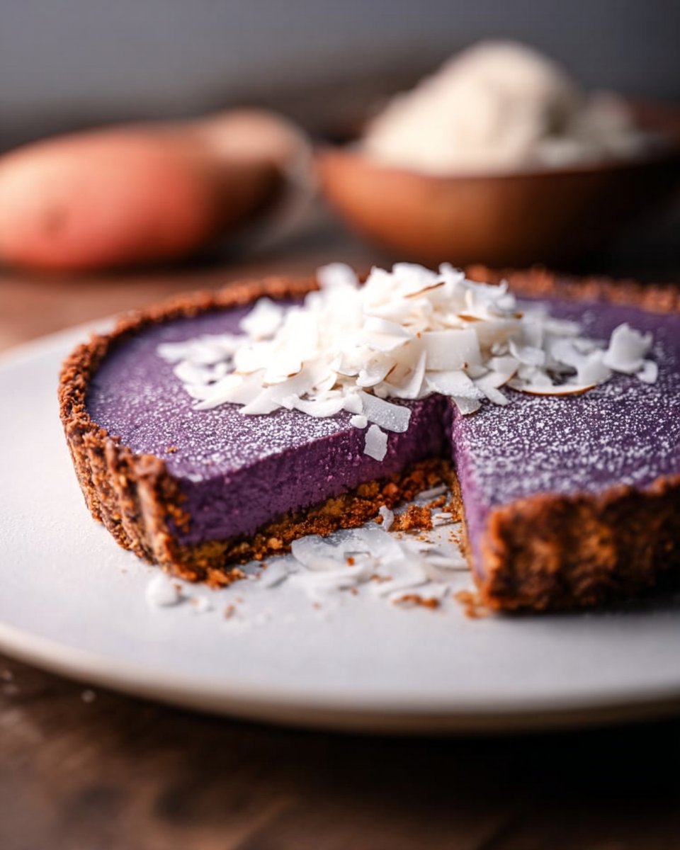 Tarte Patate douce violette & Coco (VÉGÉTALEN)