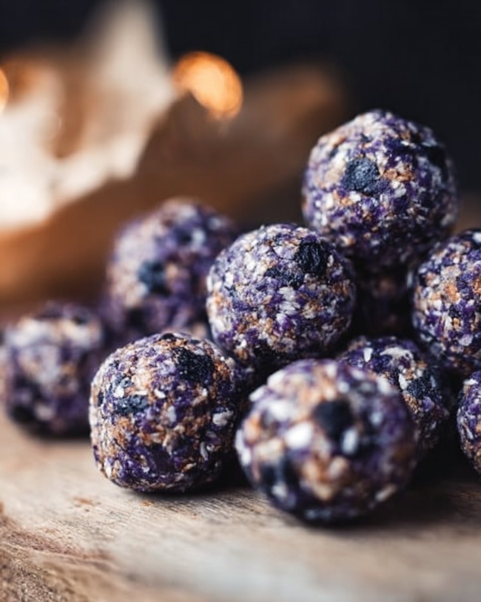 Boules d'énergie aux bleuets
