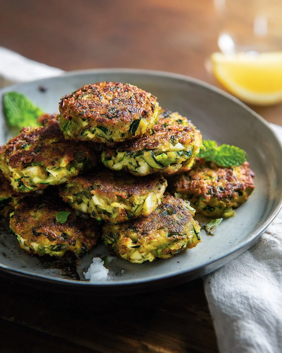 Beignets de courgette à la menthe