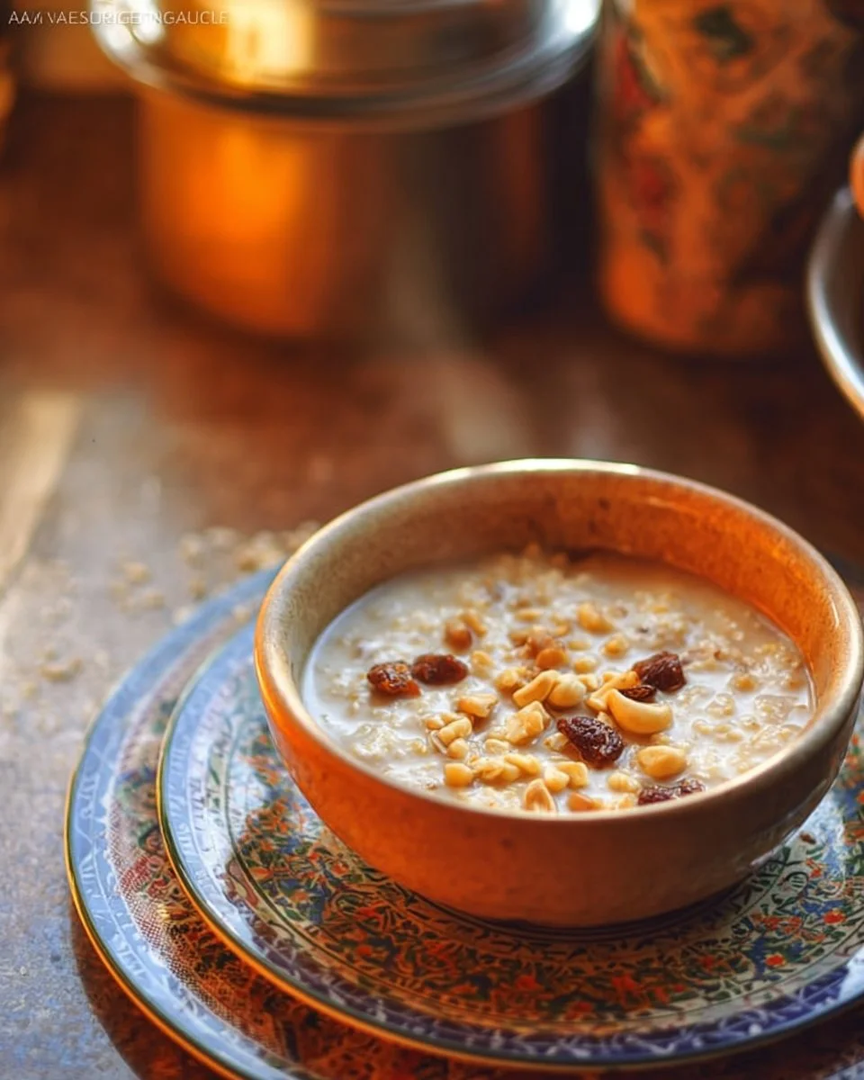 Bouillie de Talbina avec de la farine d'orge