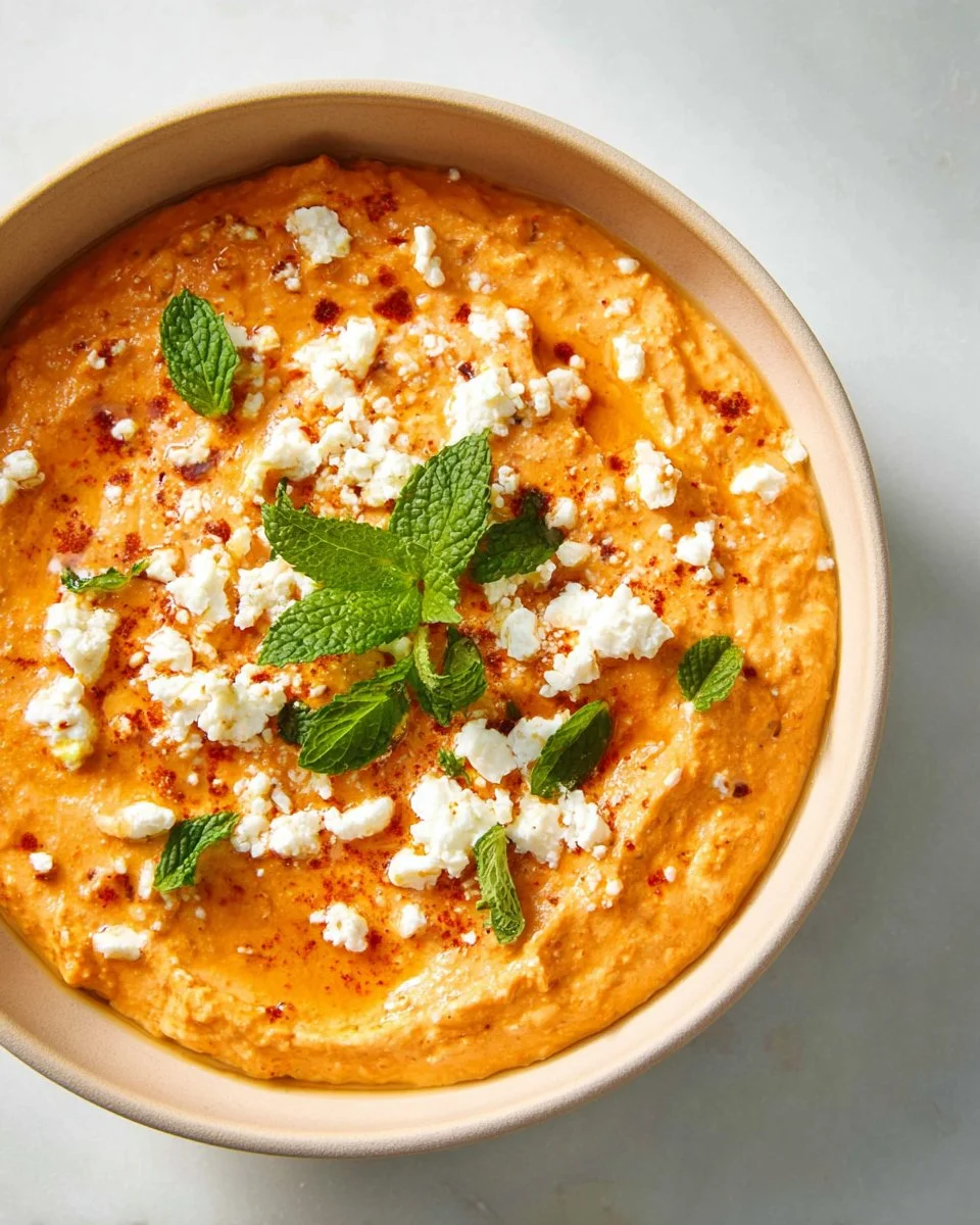 Dip aux poivrons rouges et feta