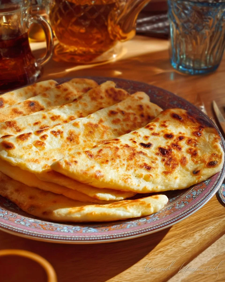 Msemmen Rghaif : crêpes marocaines feuilletées garnies et dorées au four