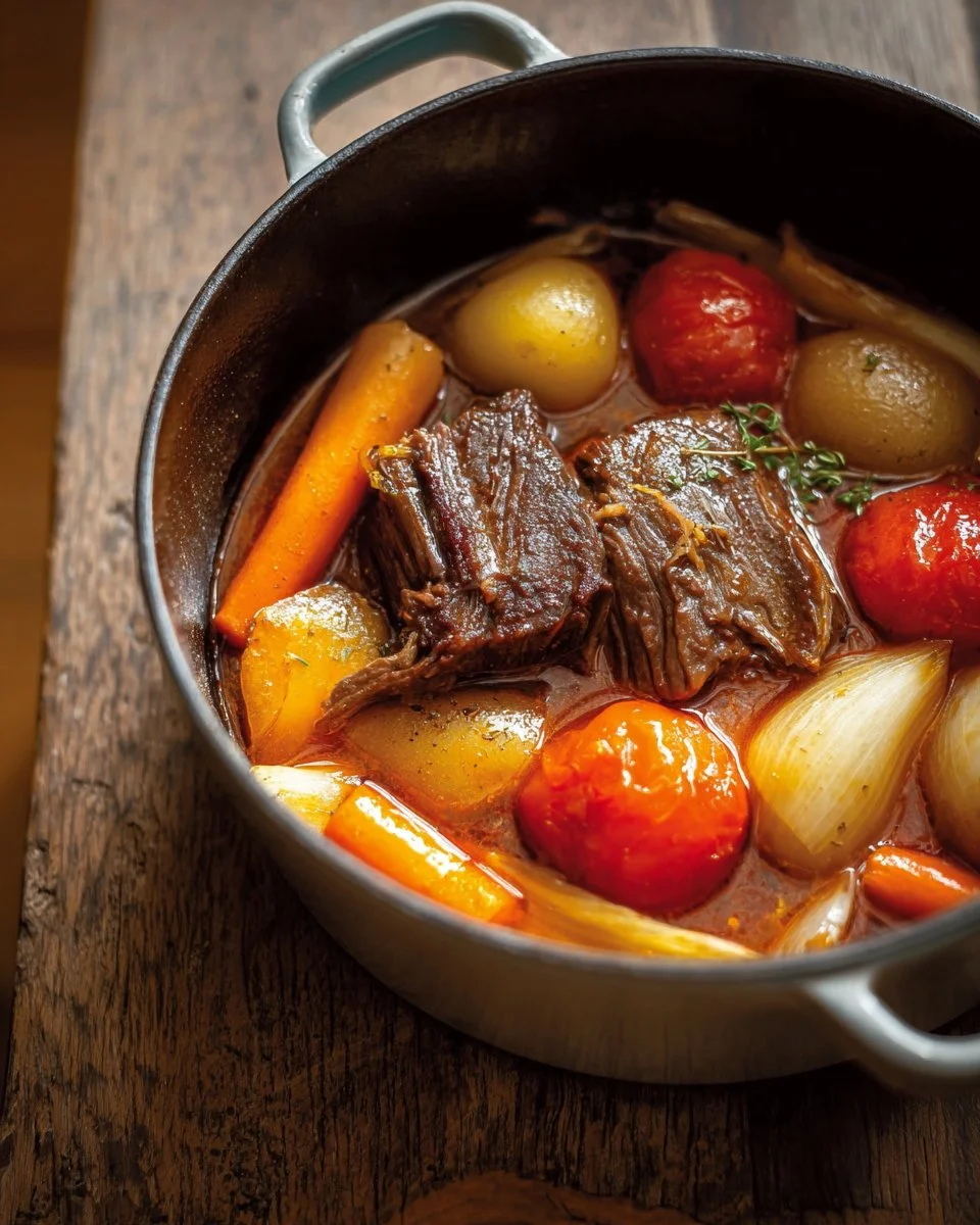 Pot-au-feu de boeuf à la tomate | RICARDO