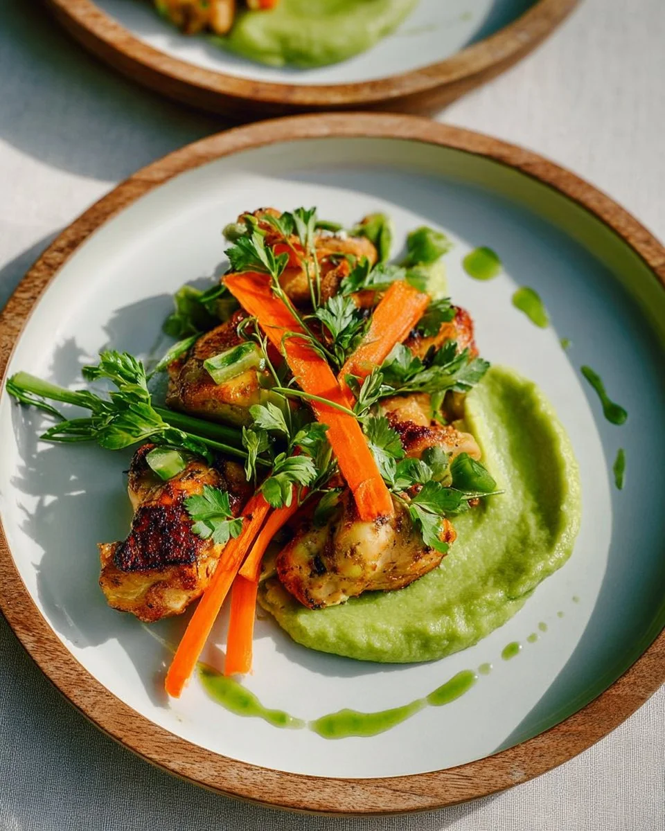 Recette de poulet au citron de Colombe St-Pierre avec des ingrédients frais