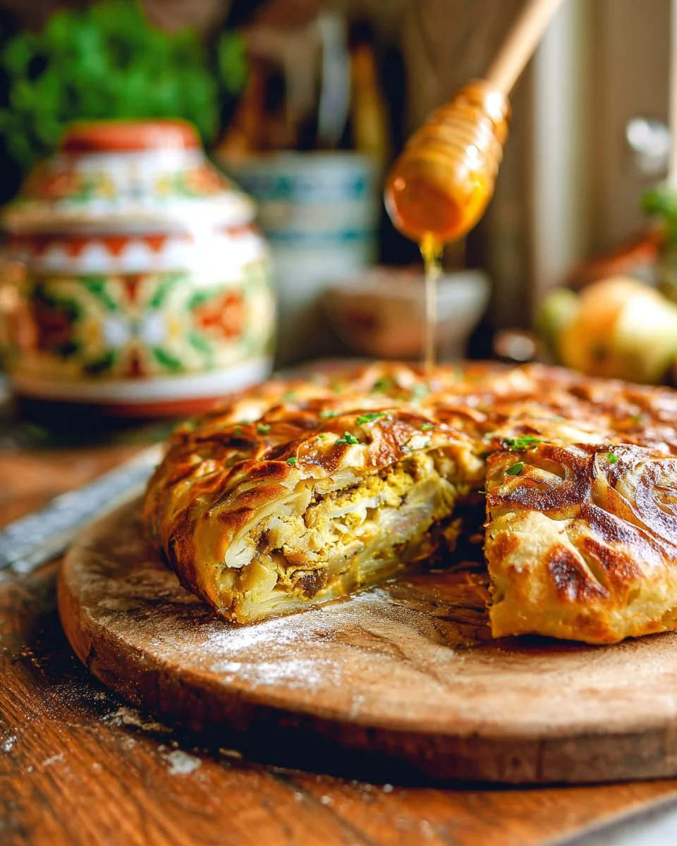 Poulet Msemen Style Pastilla