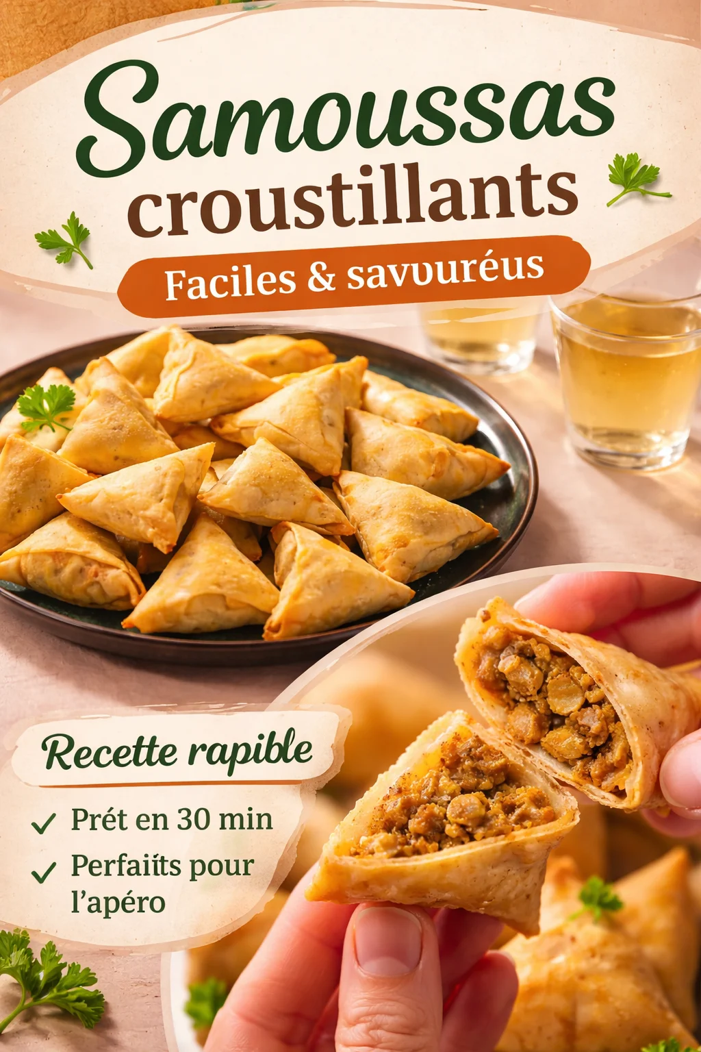 Recette de samoussa croustillant à la viande et aux épices